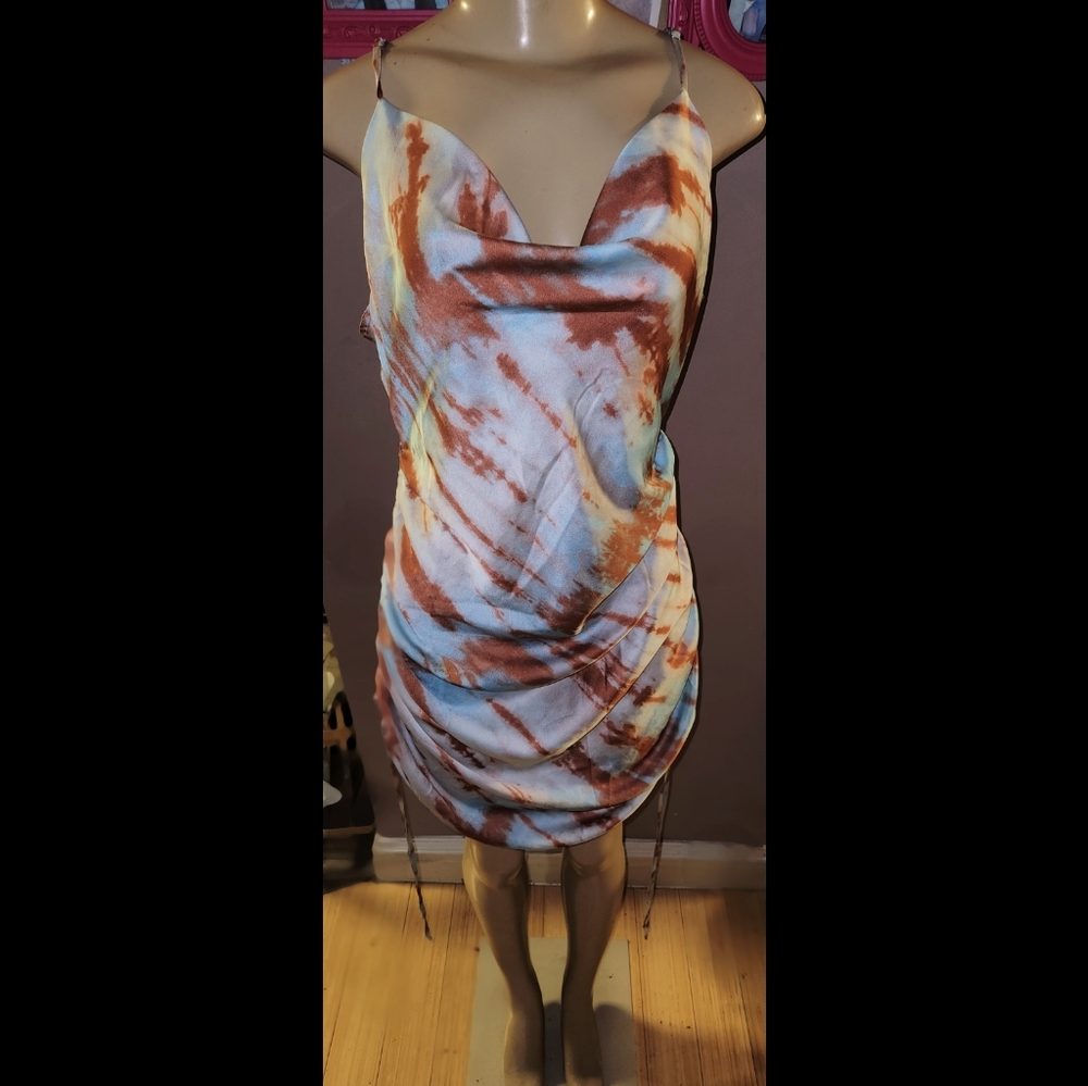 Silk Tye dye Dress